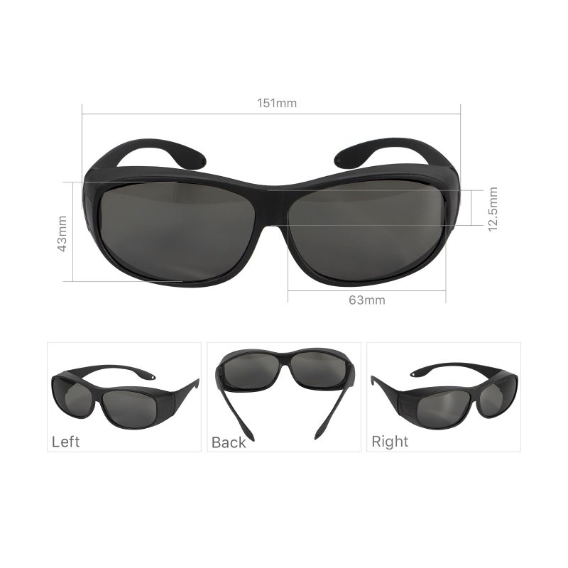 Cloudray CO2 Laser Safety Glasses,Safety Goggles,10600nm Laser Safety Goggles,Eye Protection Od 6+ Glasses Professional Goggles for CO2 Laser Engraver Cutter (Style C) - Image 3